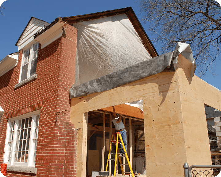 House extension in progress