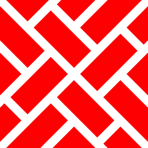 Red and black geometric pattern design.