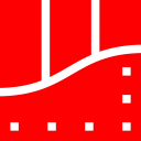 Abstract red and black geometric design